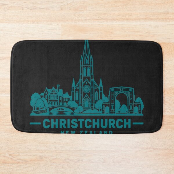 Item preview, Christchurch New Zealand Line Art Skyline Poster designed and sold by CMYKStudio.