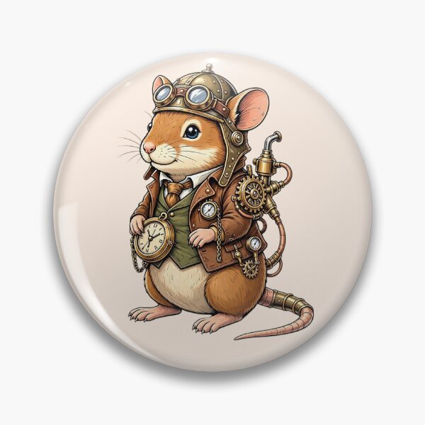 Item preview, Steampunk Mouse – Cute Mechanical Inventor designed and sold by SweetLilith.