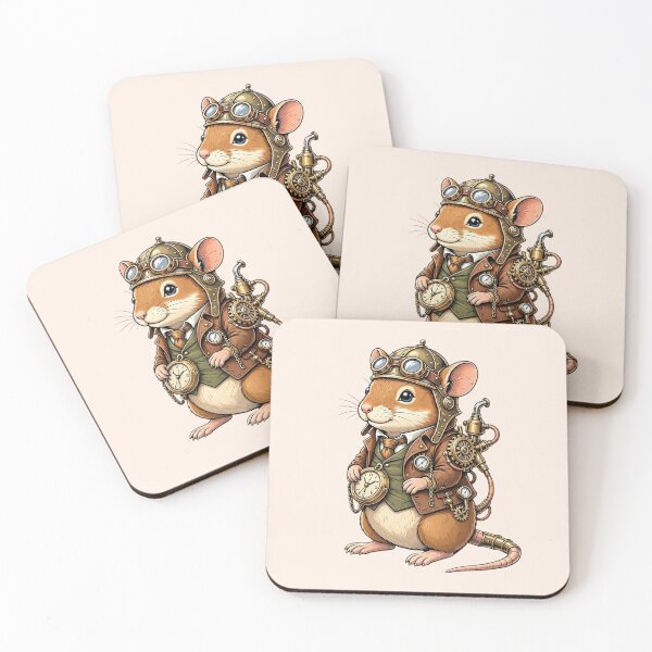 Item preview, Steampunk Mouse – Cute Mechanical Inventor designed and sold by SweetLilith.