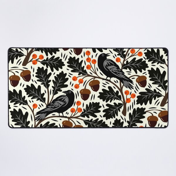 Item preview, Ravens in autumn oak trees designed and sold by Jennifer Ladd.