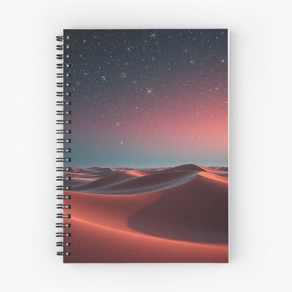 Item preview, Red Sand Dunes Under Cosmic Sunset Sky designed and sold by IntelliMindDesigns.