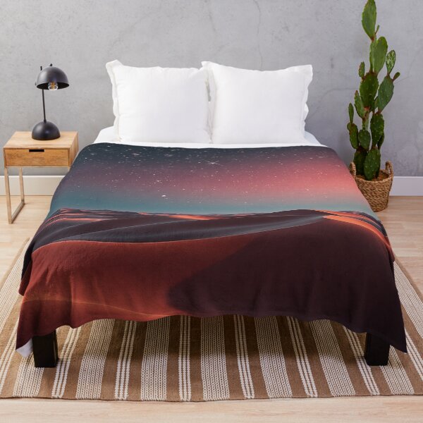 Item preview, Red Sand Dunes Under Cosmic Sunset Sky designed and sold by IntelliMindDesigns.