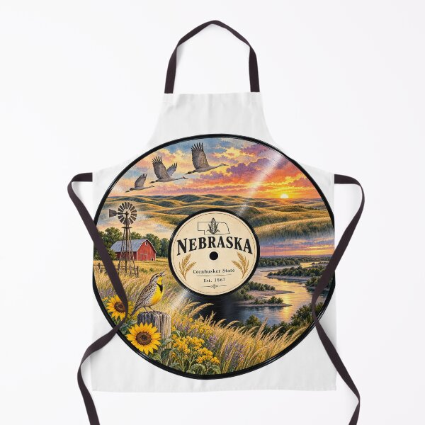 Artikelvorschau, Nebraska Vinyl-Schallplatte entworfen und verkauft von Whimspired By Paxx.