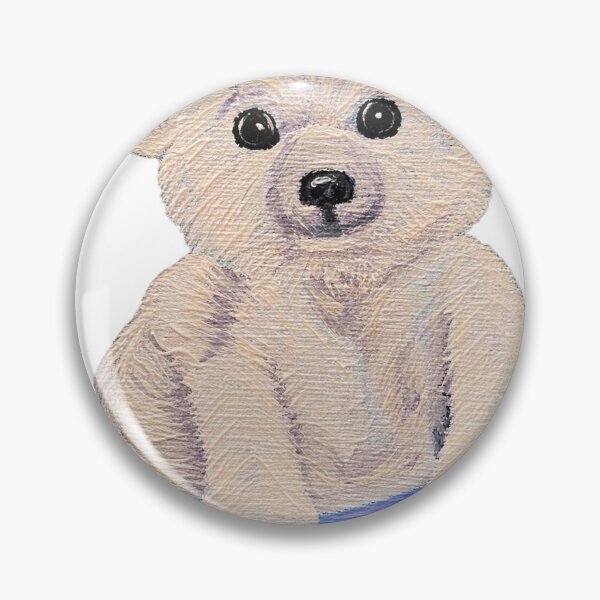 Item preview, Cute Polar Bear Cub Original Art in Acrylic designed and sold by Chris Zahorcik Art.