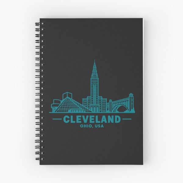 Item preview, Cleveland Ohio USA Line Art Skyline Poster designed and sold by CMYKStudio.