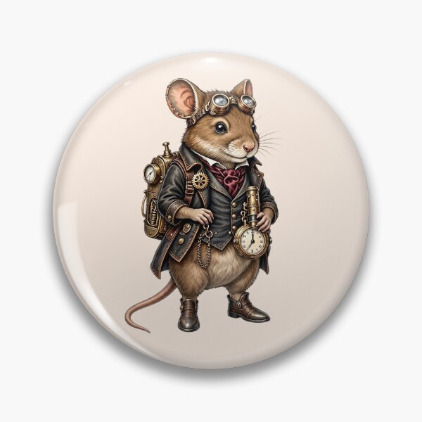 Item preview, Steampunk Mouse – Cute Mechanical Inventor designed and sold by SweetLilith.