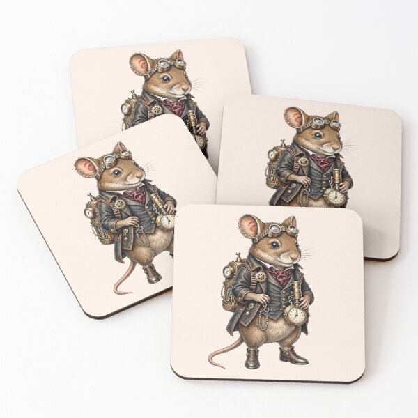 Item preview, Steampunk Mouse – Cute Mechanical Inventor designed and sold by SweetLilith.