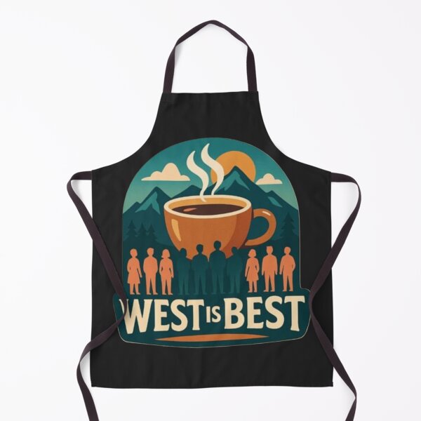 Item preview, West is Best Regional Pride Slogan Logo designed and sold by Laugh a Lot Folk Art.