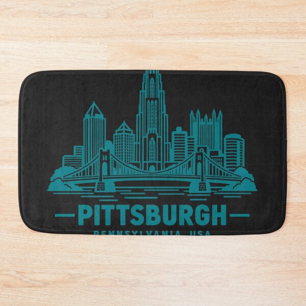 Item preview, Pittsburgh Pennsylvania USA Line Art Skyline Poster designed and sold by CMYKStudio.