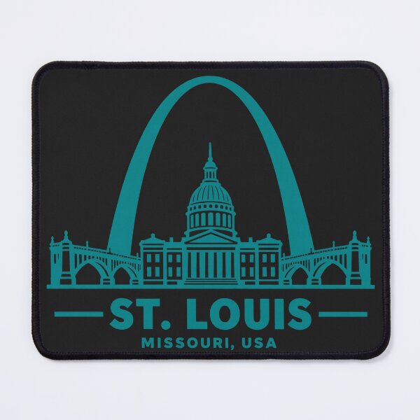 Item preview, St. Louis Missouri USA Line Art Skyline Poster designed and sold by CMYKStudio.