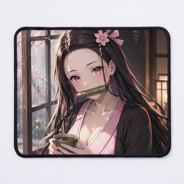 Item preview, Nezuko Kamado Demon Slayer Cozy Tea by the Window designed and sold by SolenneAzur.
