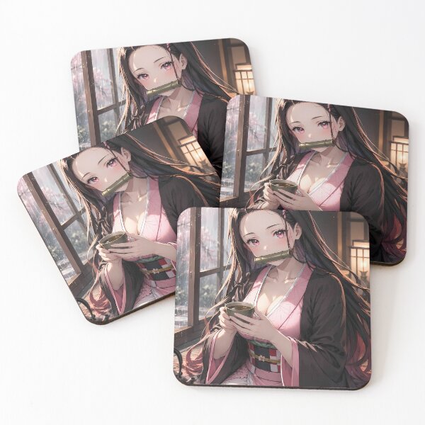 Item preview, Nezuko Kamado Demon Slayer Cozy Tea by the Window designed and sold by SolenneAzur.