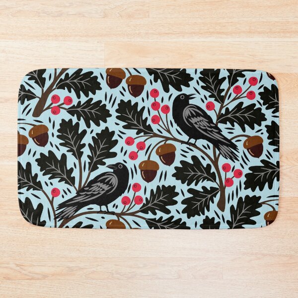 Item preview, Ravens in autumn oak trees designed and sold by Jennifer Ladd.