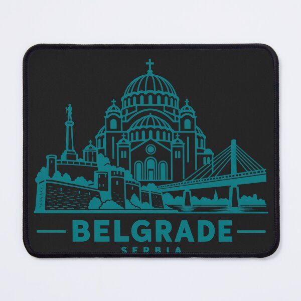 Item preview, Belgrade Serbia Line Art Skyline Poster designed and sold by CMYKStudio.