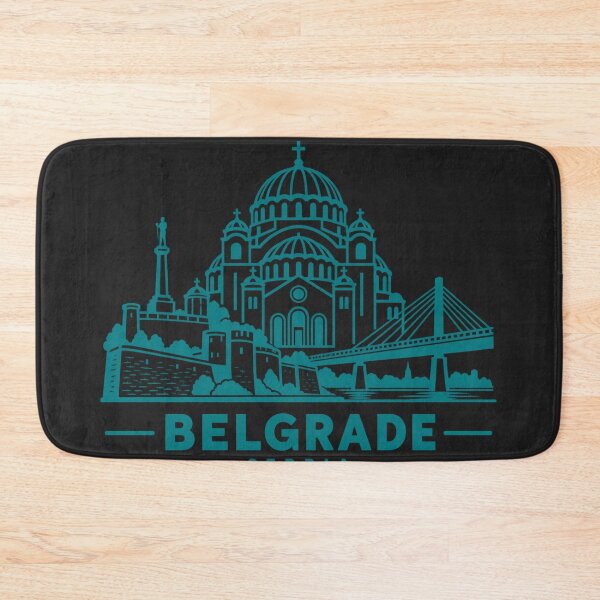 Item preview, Belgrade Serbia Line Art Skyline Poster designed and sold by CMYKStudio.
