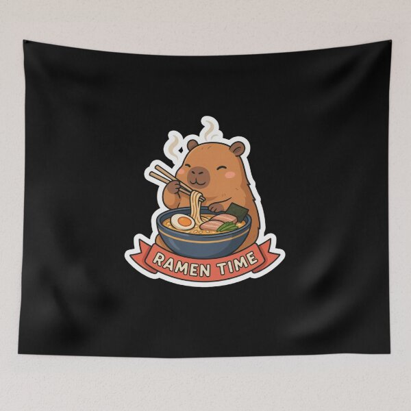 Item preview, Ramen Time!! Love those Capy's! designed and sold by Peter Stawicki.