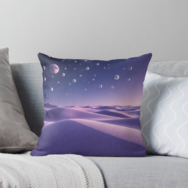 Item preview, Violet Desert Dunes With Planetary Night Sky designed and sold by IntelliMindDesigns.