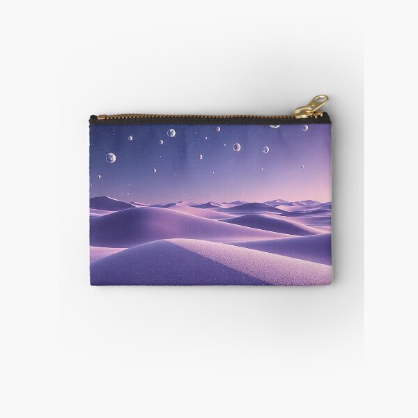 Item preview, Violet Desert Dunes With Planetary Night Sky designed and sold by IntelliMindDesigns.