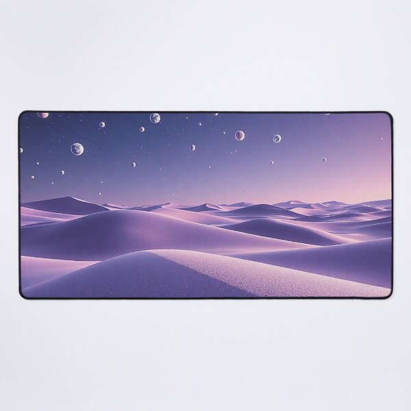 Item preview, Violet Desert Dunes With Planetary Night Sky designed and sold by IntelliMindDesigns.