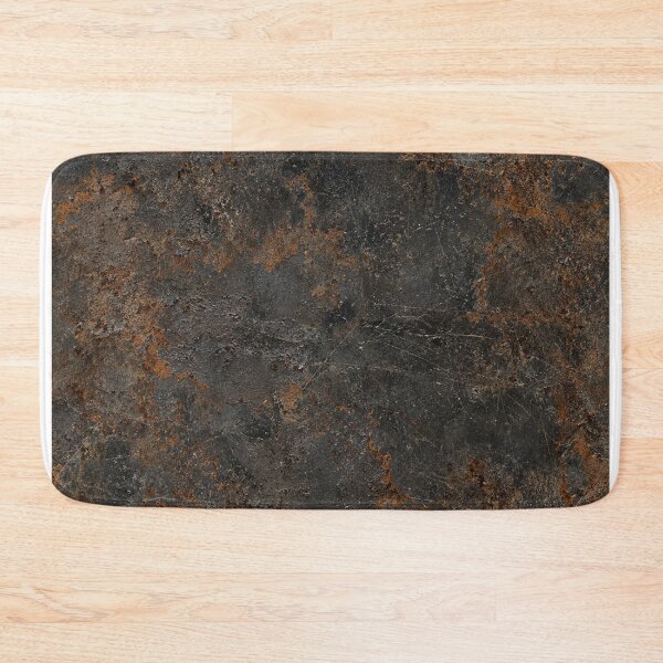 Item preview, Charcoal Black Metal with Amber Rust Veins designed and sold by The Rust Lab.