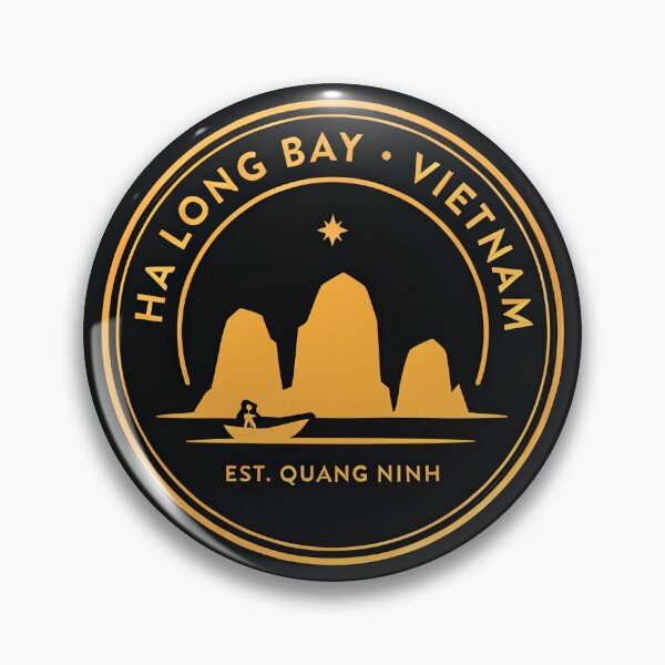Item preview, Ha Long Bay Crest — Vietnam Circular Badge Logo designed and sold by Shutter-Dragon.