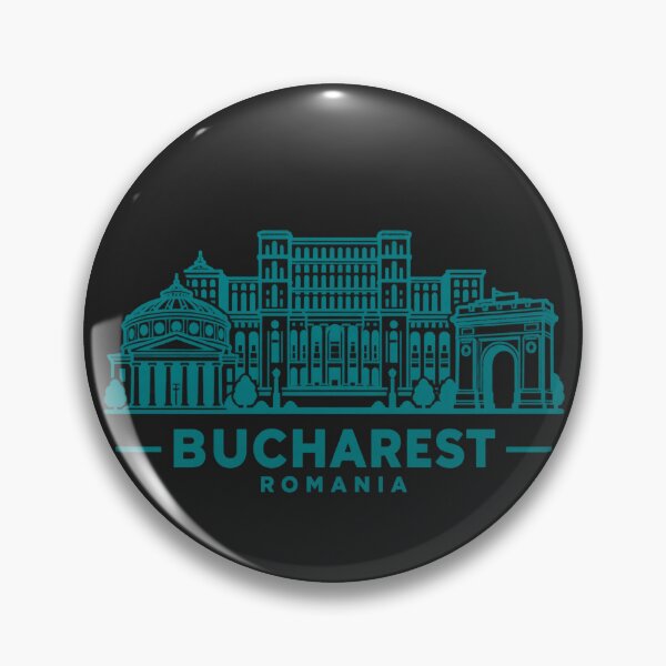 Item preview, Bucharest Romania Line Art Skyline Poster designed and sold by CMYKStudio.