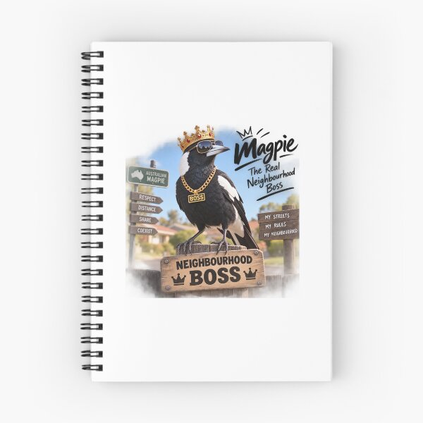 Item preview, Australian Magpie Neighbourhood Boss – Funny Bird Lover Design designed and sold by chiakh.