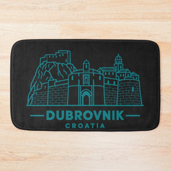 Item preview, Dubrovnik Croatia Line Art Skyline Poster designed and sold by CMYKStudio.