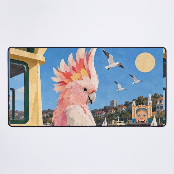 Item preview, Major Mitchell Cockatoo sails Sydney Harbour designed and sold by LittleDreamsCo.