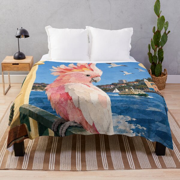 Item preview, Major Mitchell Cockatoo sails Sydney Harbour designed and sold by LittleDreamsCo.