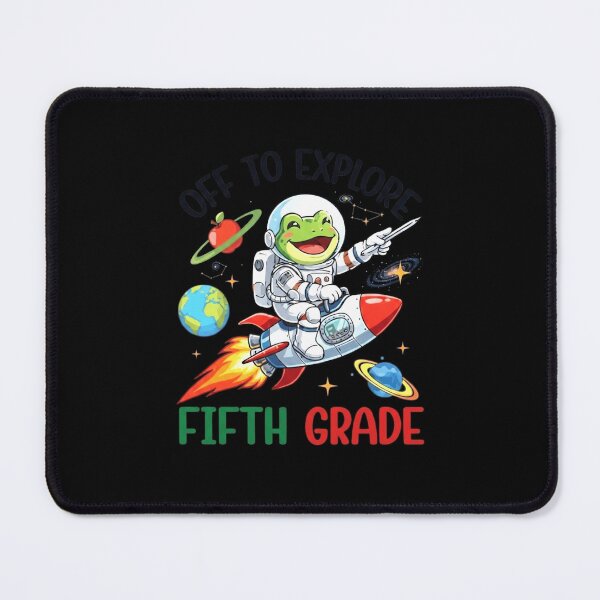 Item preview, Off to Explore Fifth Grade Astronaut Frog School Design designed and sold by MiALopezArt.