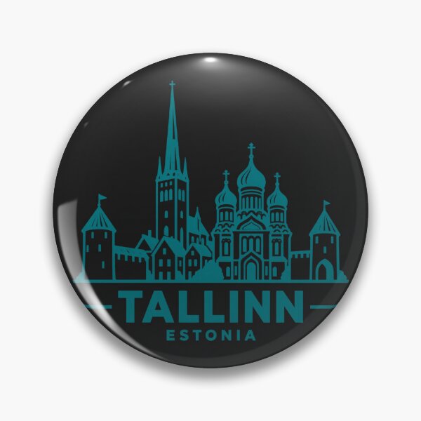 Item preview, Tallinn Estonia Line Art Skyline Poster designed and sold by CMYKStudio.