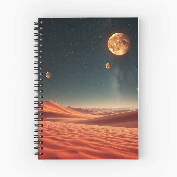 Item preview, Mars Like Red Dunes With Giant Moon Sky designed and sold by IntelliMindDesigns.