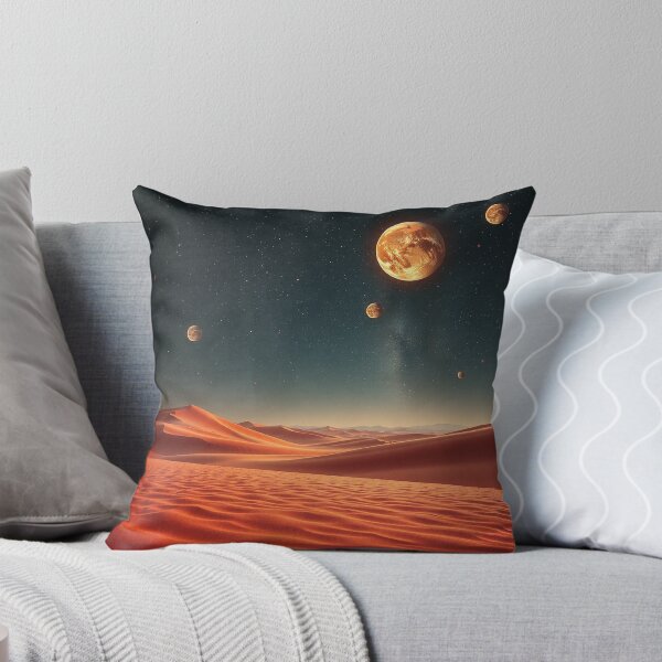 Item preview, Mars Like Red Dunes With Giant Moon Sky designed and sold by IntelliMindDesigns.