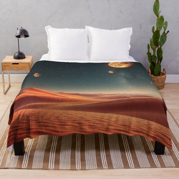 Item preview, Mars Like Red Dunes With Giant Moon Sky designed and sold by IntelliMindDesigns.