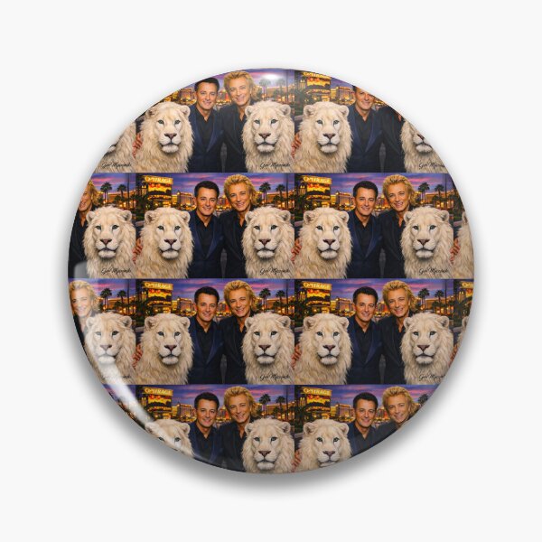 Item preview, Siegfried and Roy White Lions Las Vegas Magic Art designed and sold by The Art Queen Of Michigan .