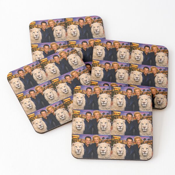 Item preview, Siegfried and Roy White Lions Las Vegas Magic Art designed and sold by The Art Queen Of Michigan .