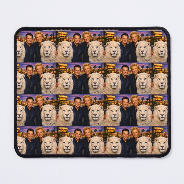 Item preview, Siegfried and Roy White Lions Las Vegas Magic Art designed and sold by The Art Queen Of Michigan .