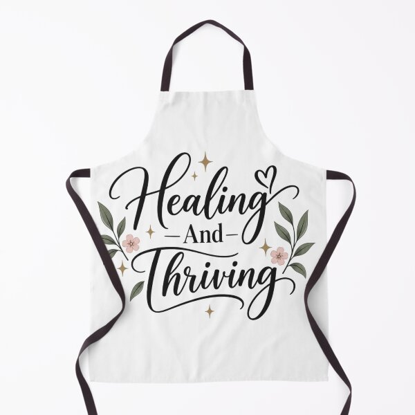 Item preview, Healing And Thriving Inspirational Mental Health Floral Quote Design designed and sold by Sanika arts .