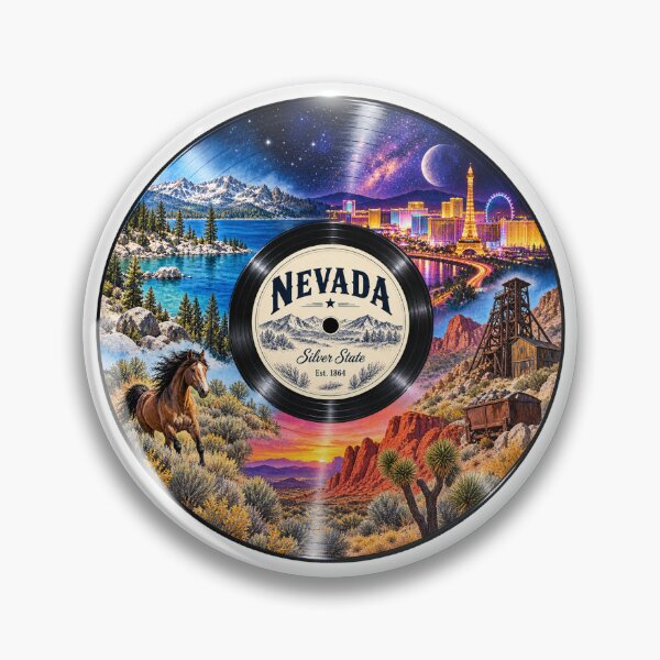Artikelvorschau, Nevada Vinyl-Schallplatte entworfen und verkauft von Whimspired By Paxx.