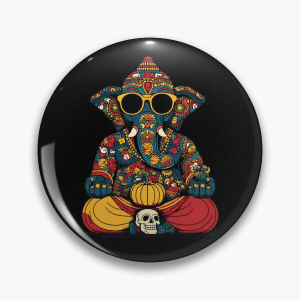 Item preview, Cool Elephant Halloween Pumpkin Skull Red Yellow Pants Pop Art designed and sold by PANNARUK .