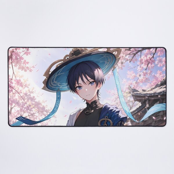 Item preview, Wanderer Genshin Impact Cherry Blossom Temple Serenity designed and sold by SolenneAzur.