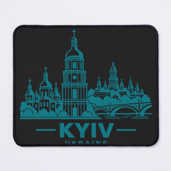 Artikelvorschau, Kiew Ukraine Linienkunst Skyline Poster entworfen und verkauft von CMYKStudio.