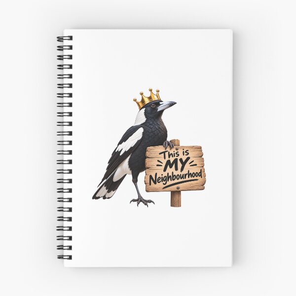 Item preview, Australian Magpie Neighbourhood Boss – Funny Aussie Bird Design designed and sold by chiakh.