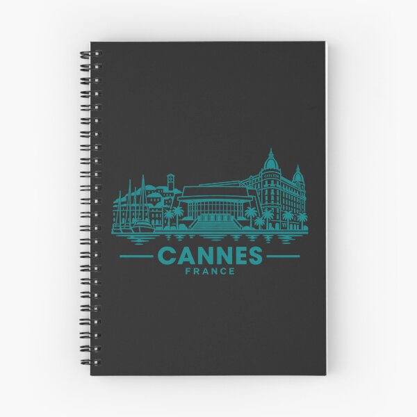 Item preview, Cannes France Line Art Skyline Poster designed and sold by CMYKStudio.