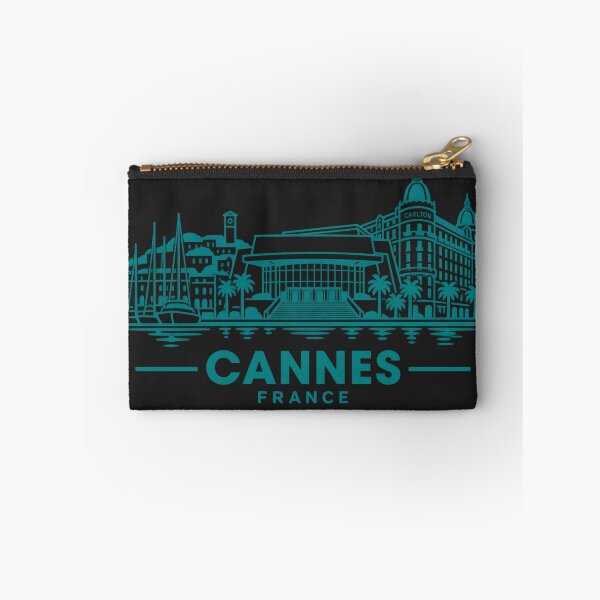 Item preview, Cannes France Line Art Skyline Poster designed and sold by CMYKStudio.