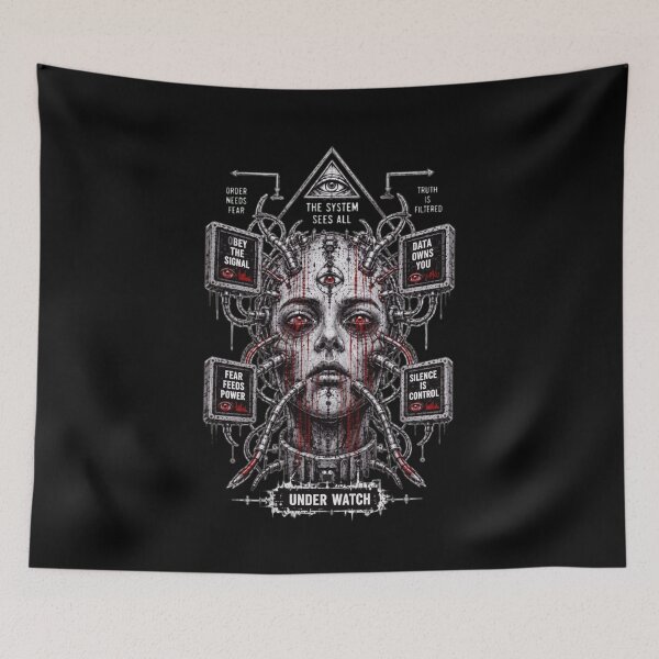 Item preview, Dystopian Cyborg Control Surveillance  designed and sold by Johnni49.