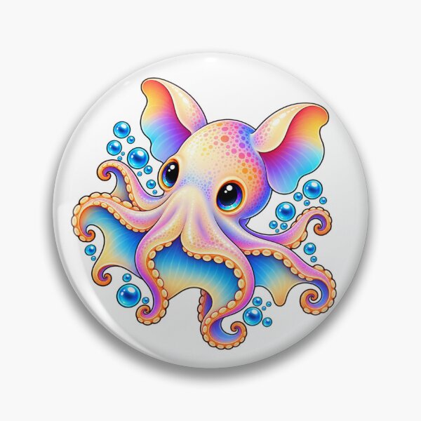 Item preview, Dumbo Octopus Pastel Ocean designed and sold by TynesDesign.