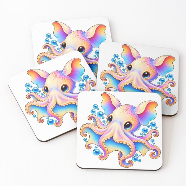 Item preview, Dumbo Octopus Pastel Ocean designed and sold by TynesDesign.