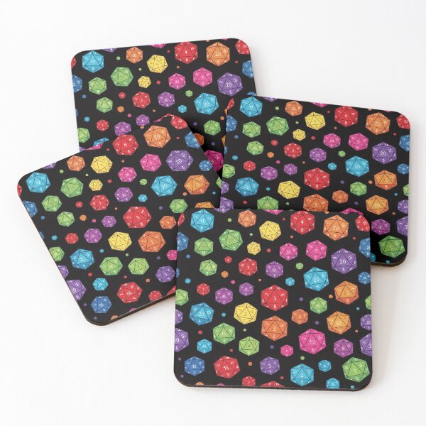 Item preview, Rainbow D20 Dice Pattern designed and sold by SassyArtistry.